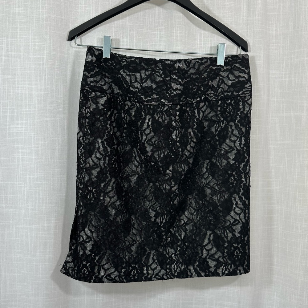 Women’s black skirt, business professional, Lacey skirt
